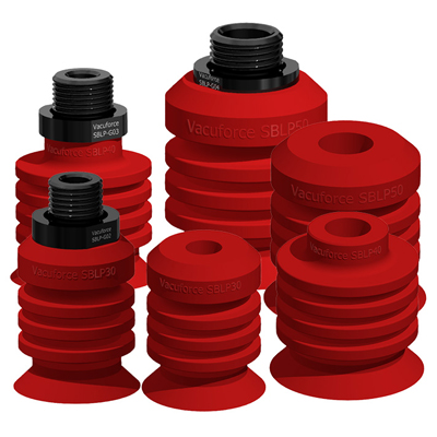 Vacuforce VFBL40-2S Multiple Bellows Red Silicone Vacuum Cup 40 mm Type D Fitting 